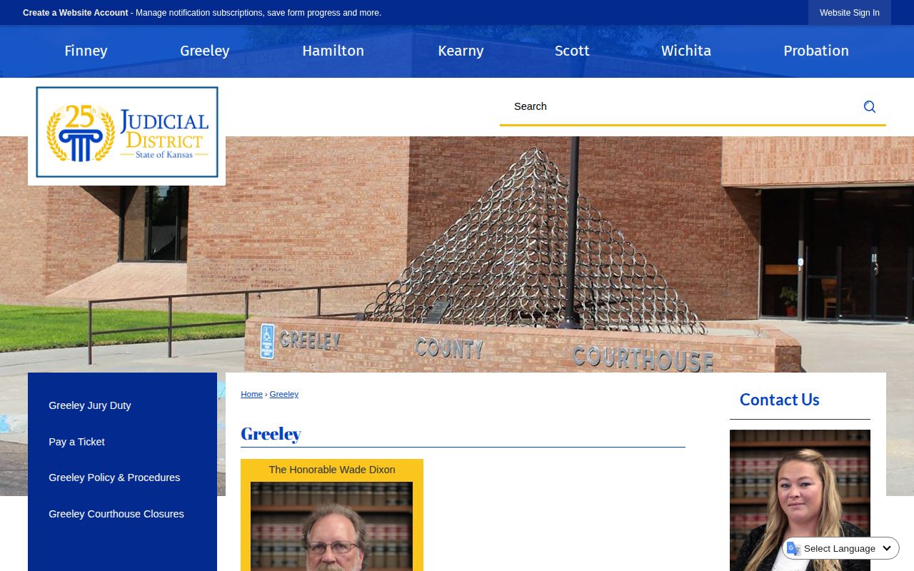 Greeley County District Court record source for Horace arrest cases